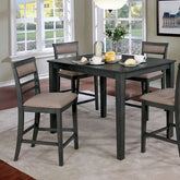 Fafnir 5 Pc. Counter Ht. Table Set Model Cm3607Pt-5Pk-Chair By Furniture Of America